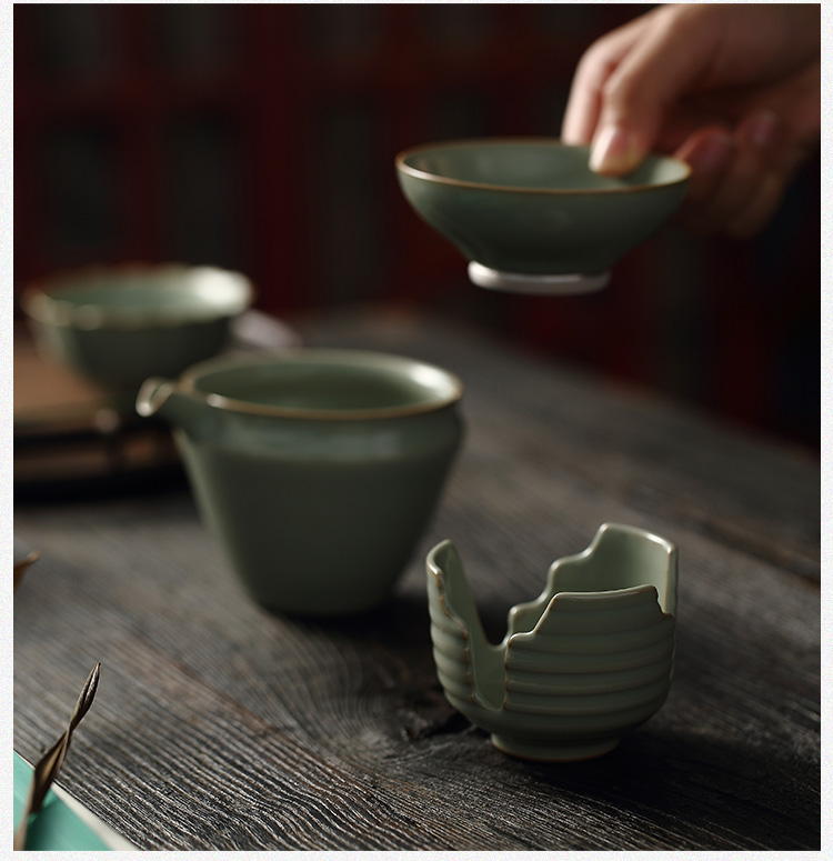 Jingdezhen Jingdezhen measured your up kung fu tea set) open piece of ceramic filter) group, suit for