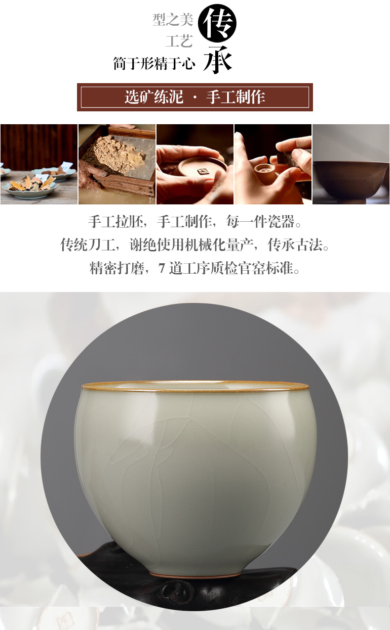 Jingdezhen kung fu tea set limit your up open cups can raise the master cup checking ceramic cup sample tea cup