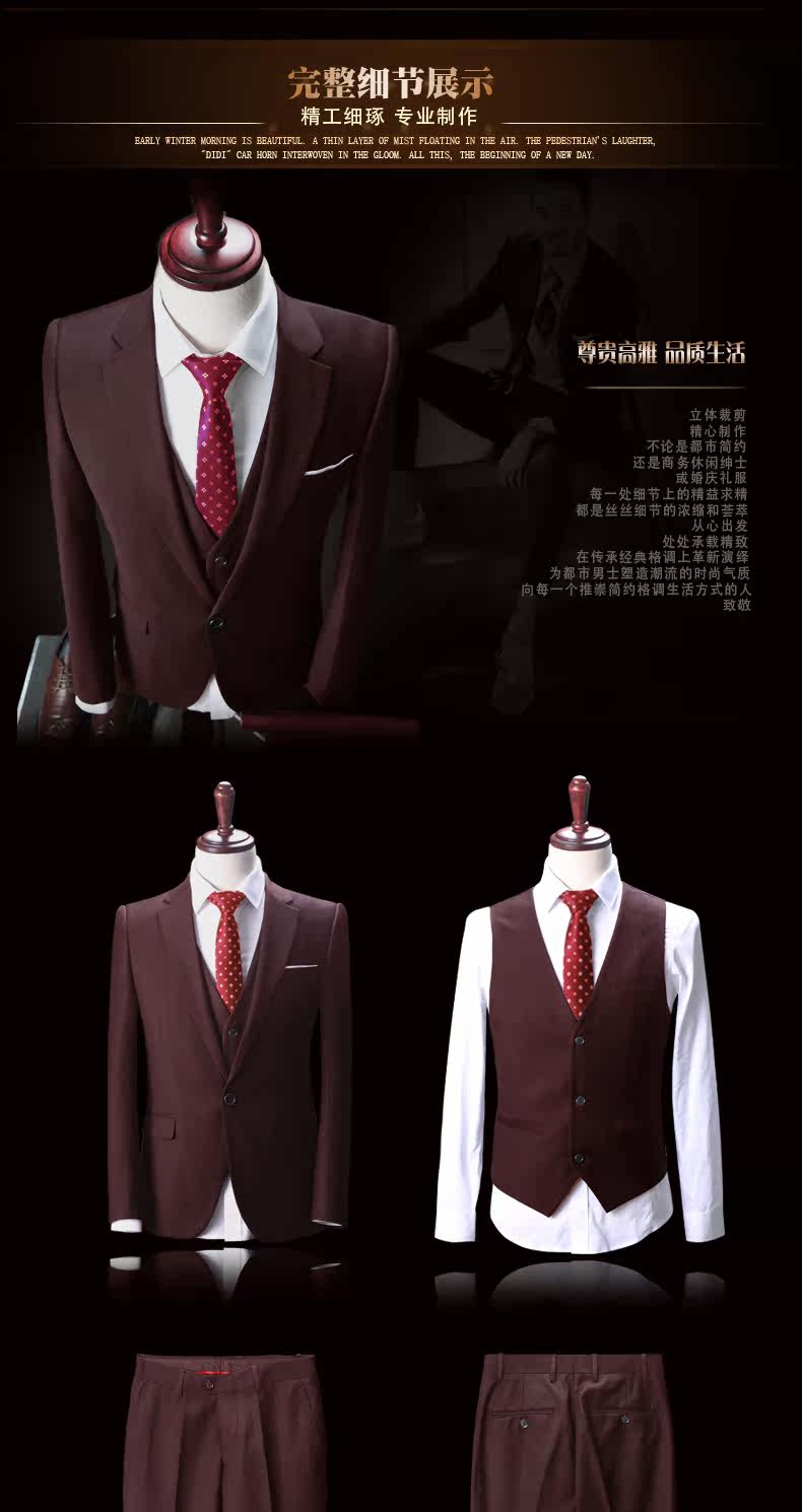 Costume homme en polyester pour Quatre saisons - Ref 1561967 Image 20