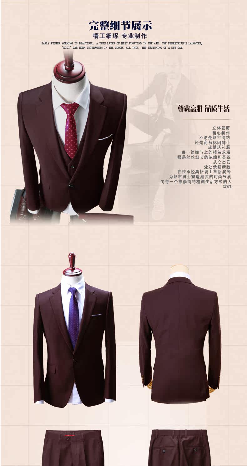 Costume homme en polyester pour Quatre saisons - Ref 1557794 Image 14