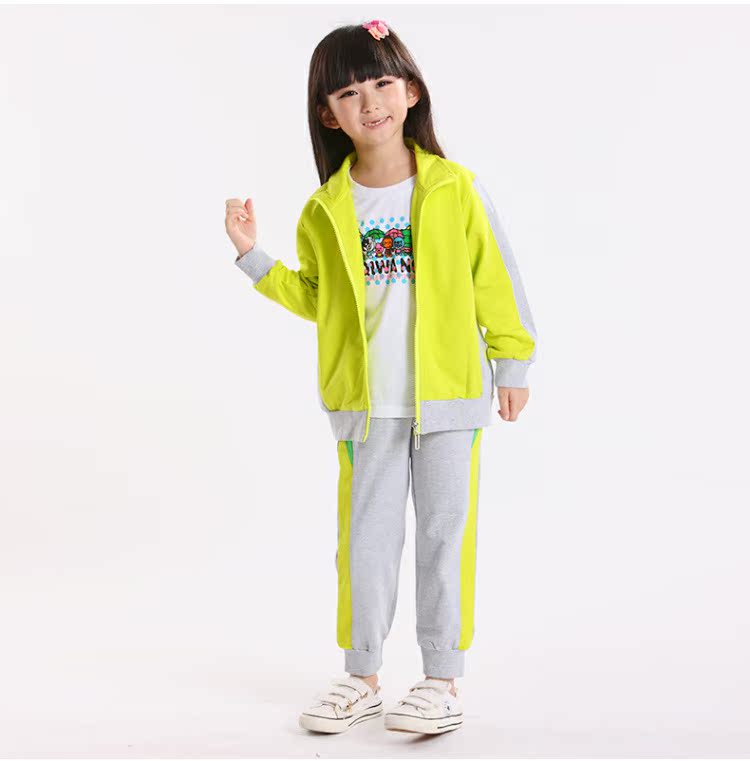 Quần áo mẫu giáo quần áo mùa xuân và mùa thu cho bé trai và bé gái đồng phục lớp thể thao phù hợp với tùy chỉnh 3-4-5-6-7 tuổi bộ đồng phục cho trẻ mầm non