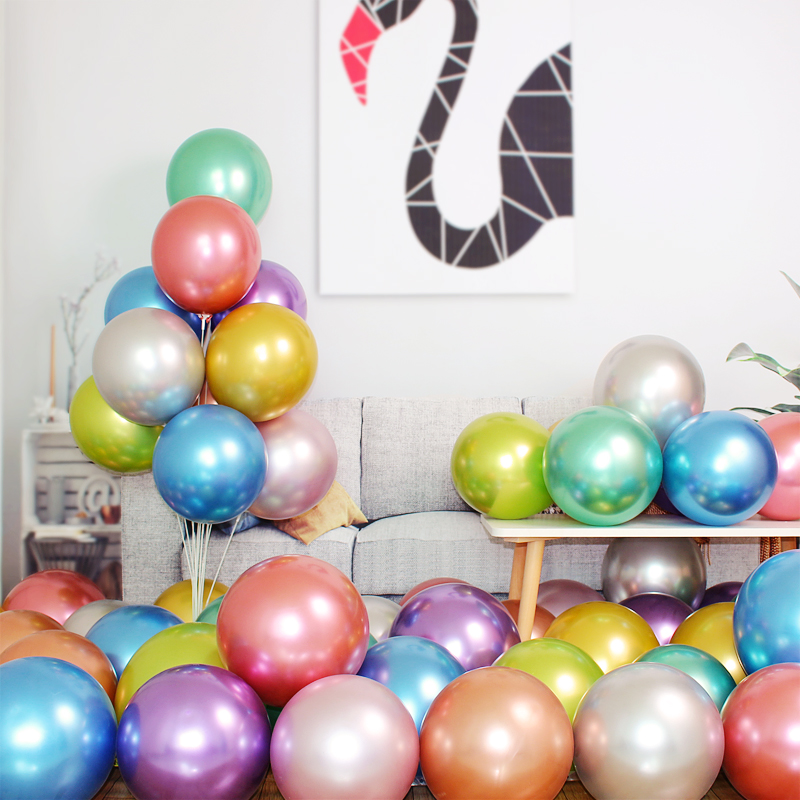 12 inch thickened metal balloon kindergarten scene decoration Birthday party shop opening event decoration balloon