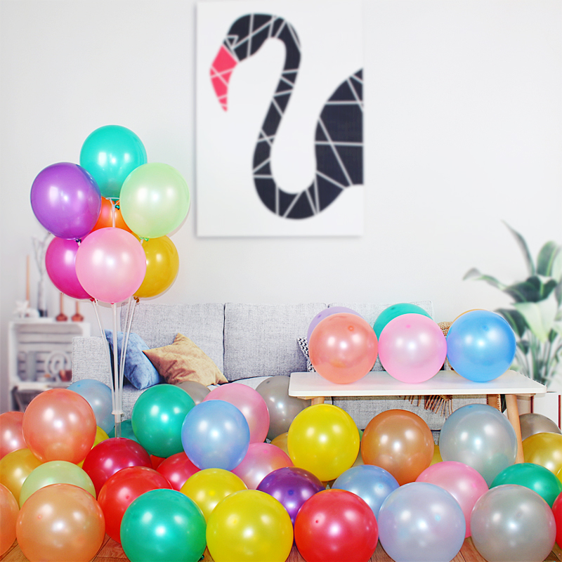 12 - inch round pearl balloon birthday party kindergarten scene decoration wedding room layout opening celebration balloon