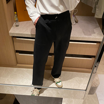 Brother Spring Men Gray Broadway Fashion Straight Pants 22 Korea Light Fashion and Relax Leisure Pants