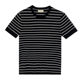 BROTHER summer men's round neck striped half-sleeve knitted top Dongdaemun slimming simple all-match short-sleeved men