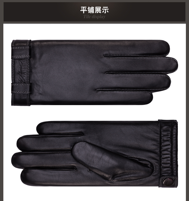 Gants pour homme      en peau de mouton - Ref 2782679 Image 17