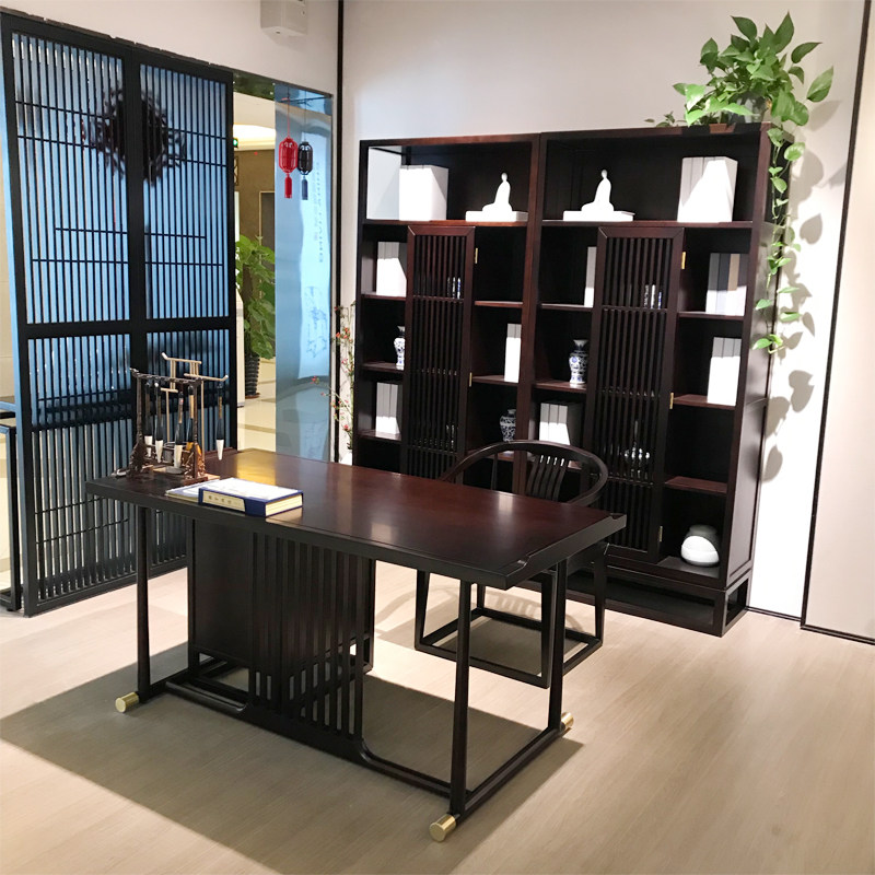 New Chinese desk solid wood calligraphy table desk Zen Calligraphy And Calligraphy Desk Desk Book House Furniture Suit Combination