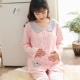 Mùa xuân và mùa thu cotton cộng với phân bón XL sau sinh cho bé ăn đồ ngủ Phụ nữ mang thai cotton dài tay áo len cho con bú đồ bộ dài tay mặc nhà