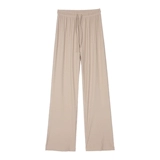 Шелковые тонкие быстросохнущие штаны, 2025 года, высокая талия, оверсайз, свободный крой