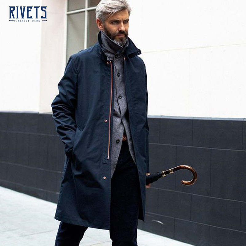 The long-established PRIVATE WHITE V .C Wentier waterproof trench coat G16396