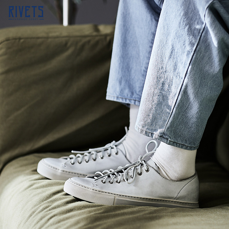 BUTERO Italian hand polish made of old small dirty shoe plate shoes genuine leather cow leather casual shoes Made in Italy 8220