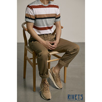 British Royal Supplier SUNSPEL Spring Summer Short Sleeve Striped T-shirt 0001