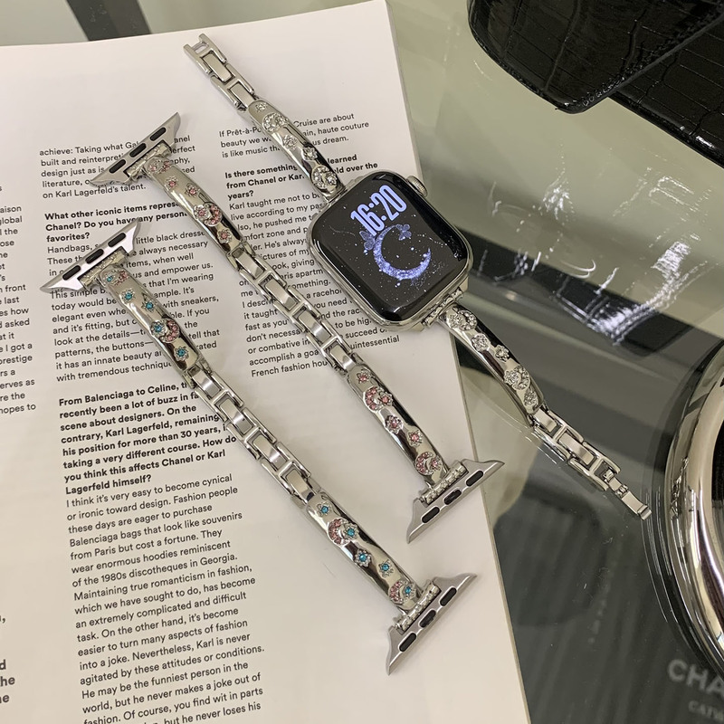 Suitable for Apple Watch Series 10 Metal Strap, High-End Bracelet Wristband S11 Moon Suitable for Apple Watch Series 10 Metal Strap, High-End Bracelet Wristband S11 Moon