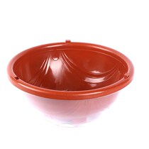 Green dill plastic flower pot water basin Hanging orchid pot with hook self-absorbing flower pot Green aviation special set of pots balcony flower pot
