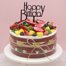 Cake model simulation 2020 new net red lasagna fruit cream naked fruit cake plastic birthday display sample