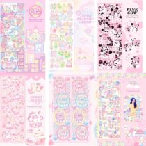 Immersive CARD STICKERS Cartoon Laser Stickers Teenage Hearts Chase Stars DIY material stickers Decorative Card Stickers