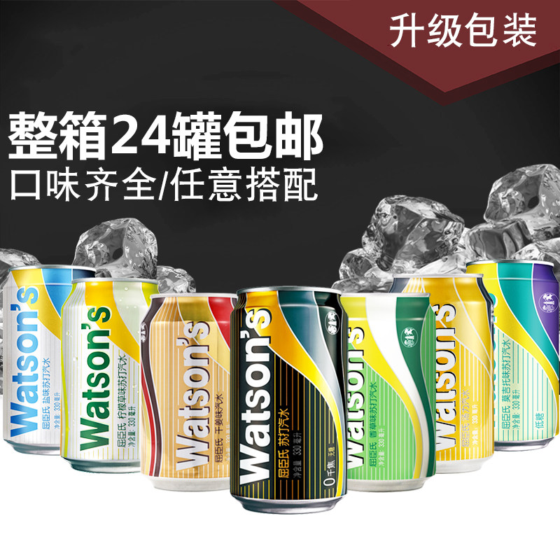 South China's Inner Qu Chen's Su beating water 330ml 24 cans of soda cans for bottling cocktails