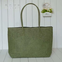 Пляжная сумка травяно-зеленого цвета