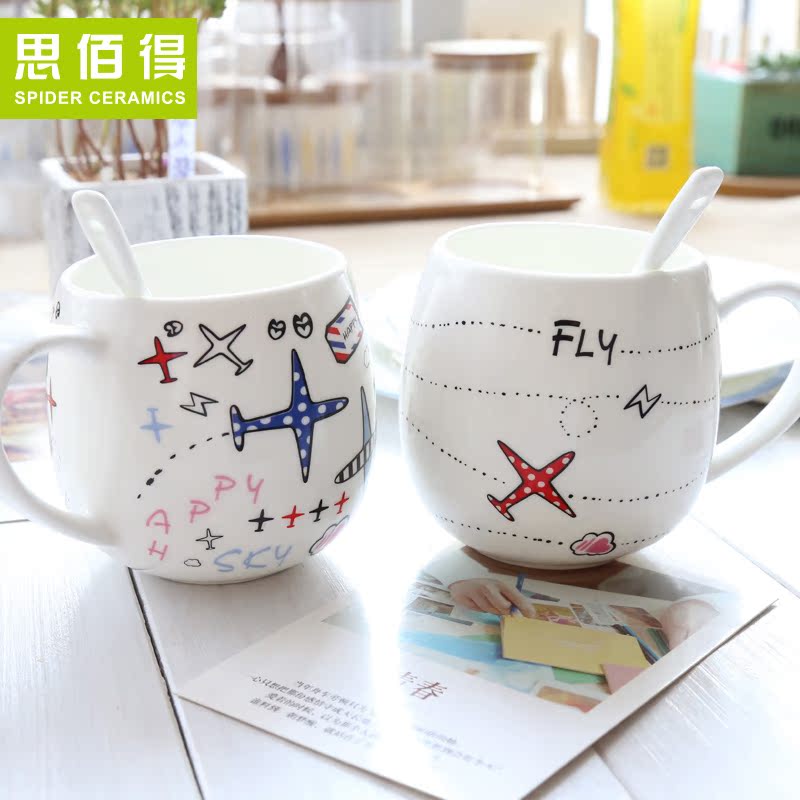 Think hk to ipads China cups creative office keller cup cup fashion lovers students breakfast cup of tao