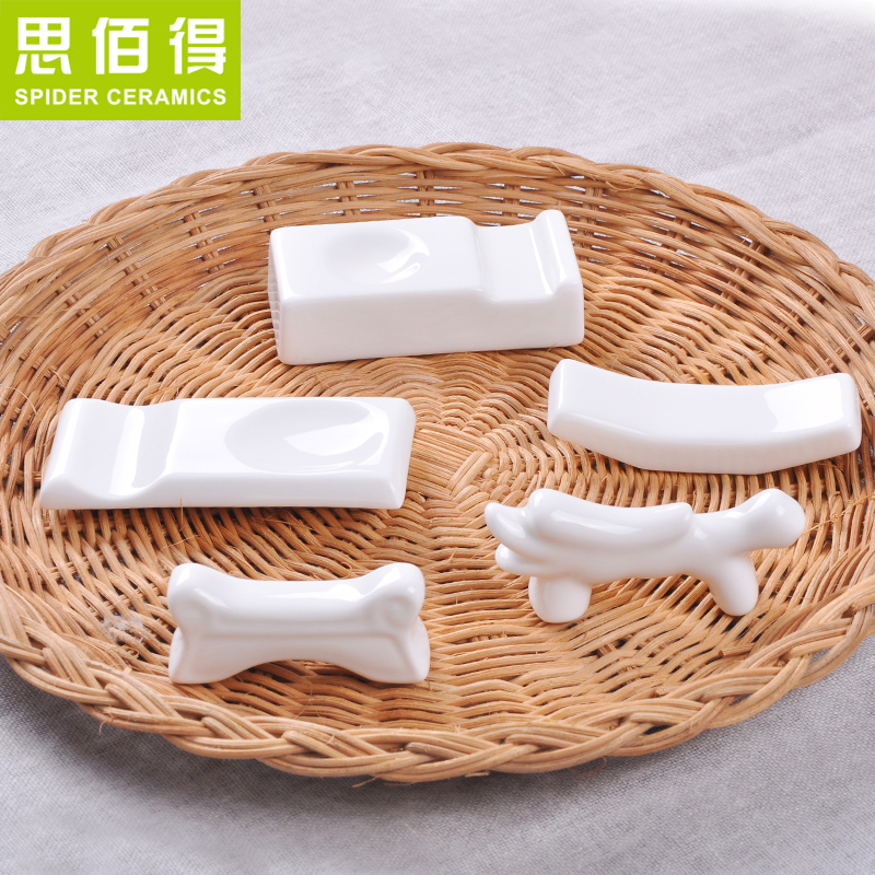 Think hk to 10 packages mail chopsticks holder, ceramic creative amphibious ceramic Japanese chopsticks chopsticks chopsticks pillow chopsticks holder frame