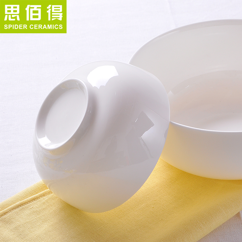 Think hk to 7 inches rainbow such use ceramic bowl of rice bowls lead - free pure white bowls of ipads soup bowl tableware salad dessert bowls