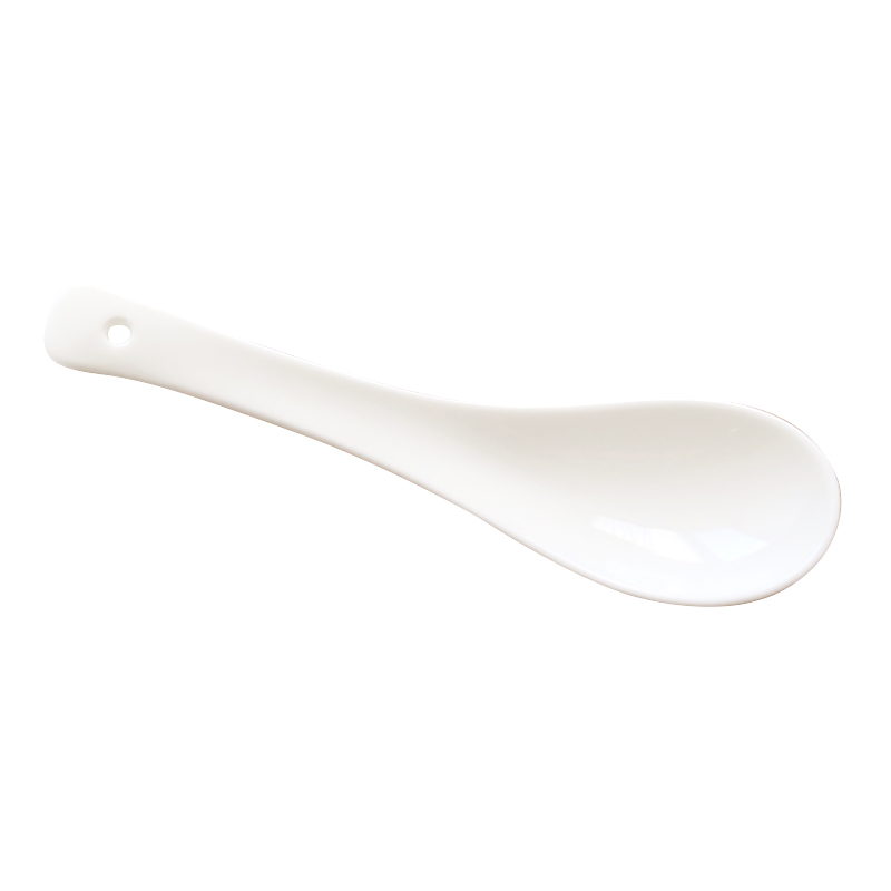 Think hk to tangshan ipads porcelain tableware pure white small spoon, spoon, ceramic spoon run small spoon, pony