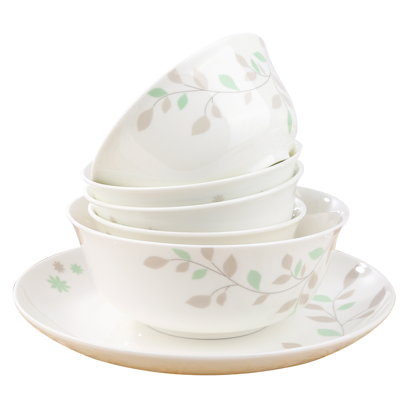 Think hk to ipads porcelain tableware dishes suit bulk, Korean dish bowl of diy and tie - in combination of household tableware suit