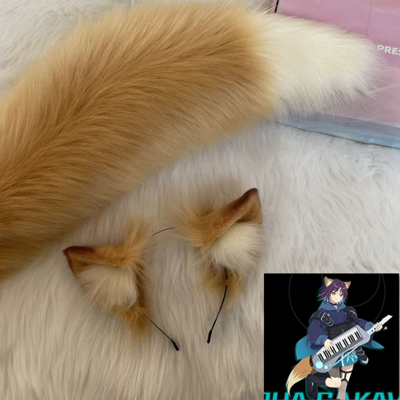 Animal Ears, Super Time and Space-Themed Yuki Cosplay, Yuki Sakurahime, Ear and Tail Accessories, Headwear Props, Cat Ears, Fox Ears, Fox Tail, Anime