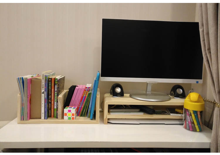 tivi samsung 43 inch 4k Giá gỗ rắn tùy chỉnh TV tăng kệ hiển thị pad nâng cao bàn lưu trữ giá đỡ máy tính để bàn hoàn thiện giá - TV ti vi