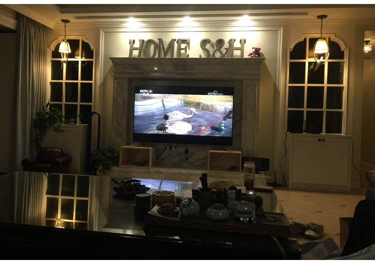 tivi samsung 43 inch 4k Giá gỗ rắn tùy chỉnh TV tăng kệ hiển thị pad nâng cao bàn lưu trữ giá đỡ máy tính để bàn hoàn thiện giá - TV ti vi