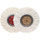 ຜ້າຝ້າຍສີຂາວຜ້າລໍ້ mirror polished floral cloth wheel acrylic stainless steel 200/250/300 anti-feather poplin cloth wheel