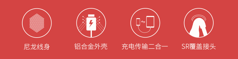 罗马仕  苹果快充数据线 1米 图2