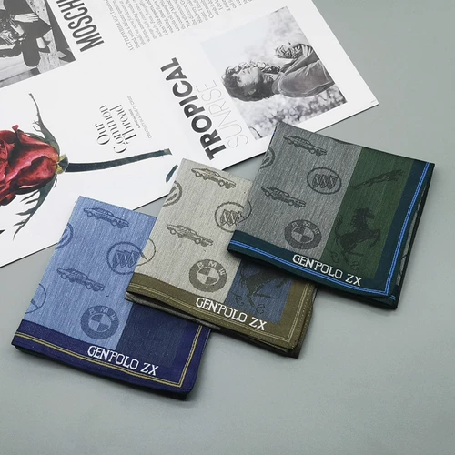 Хлопковый мягкий носовой платок, классическое хлопковое полотенце от пота, шарф в английском стиле, в британском стиле