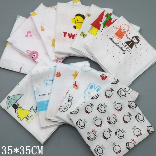 Хлопковый детский мультяшный мягкий школьный носовой платок для школьников для детского сада, Спот (в наличии)