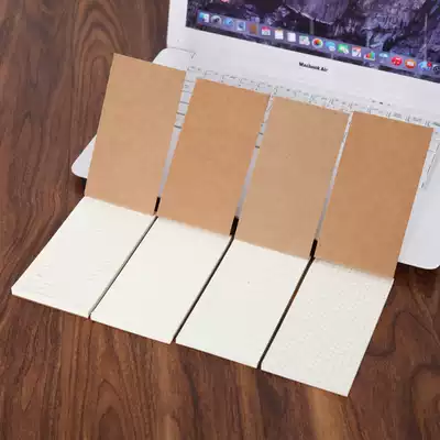Full of simple retro kraft paper long post-it notes, tearable pocket notes, portable horizontal line small books at any time