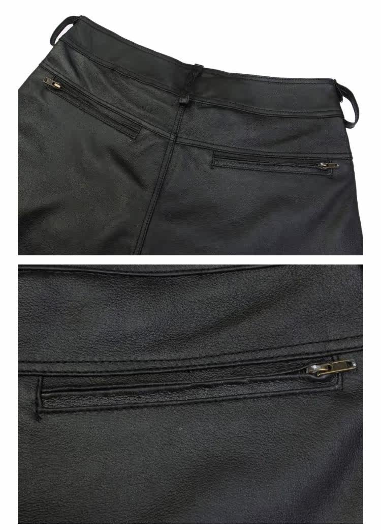Pantalon cuir homme droit pour hiver - Ref 1492164 Image 13