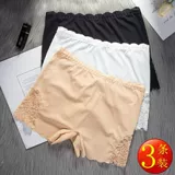 Шелковые безопасные штаны, трусы, кружевное защитное белье, леггинсы