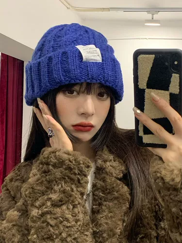 Зеленая зимняя трикотажная шерстяная брендовая шапка, 2023 года