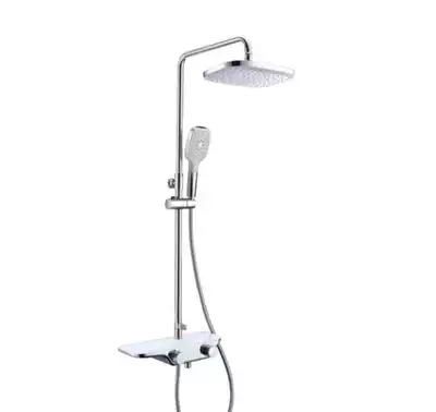 Huida platform high pressure difference self-cleaning shower thermostatic shower shower kit all copper faucet