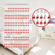 Diamond bead curtain door curtain Acrylic living room partition Bedroom bathroom decoration semi-hanging household new finished product