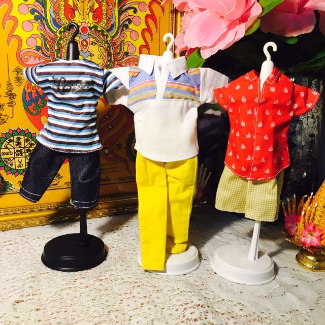 Hand Sewn Model Clothes Men's Model Shorts Short Sleeves Small Shoes Cloister Suit With Clothes Hanger