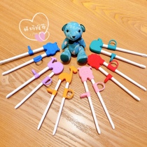 Canada Marcus baby boy study chopstick right hand baby training chopsticks practice chopstick silicone cartoon cutlery