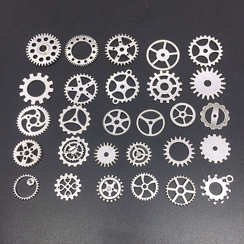 Серебряный механический мобильный телефон с шестернями ручной работы, защитный чехол, художественный аксессуар, в стиле панк