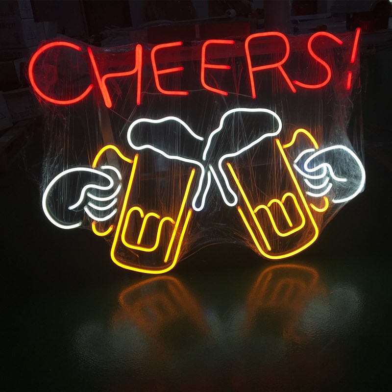 LED net red background ins bar signboard decoration hanging wall neon light luminous letters advertising logo shape customization