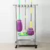 Mop rack Removable stainless steel pier cloth rack Floor broom storage layer shelf Cleaning pylons Powder room mop rack