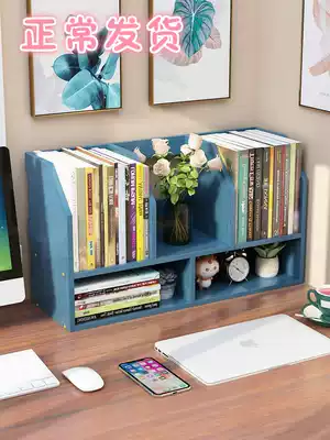 Bay window bookshelf Small bookcase ins Desktop layout Finishing desk shelf Space-saving creativity for students