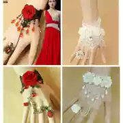 Vòng tay nhẫn Một chuỗi Nữ cô dâu Trang sức cưới Trang sức biểu diễn Công chúa Hàn Quốc Gió sinh viên Retro Court Beauty