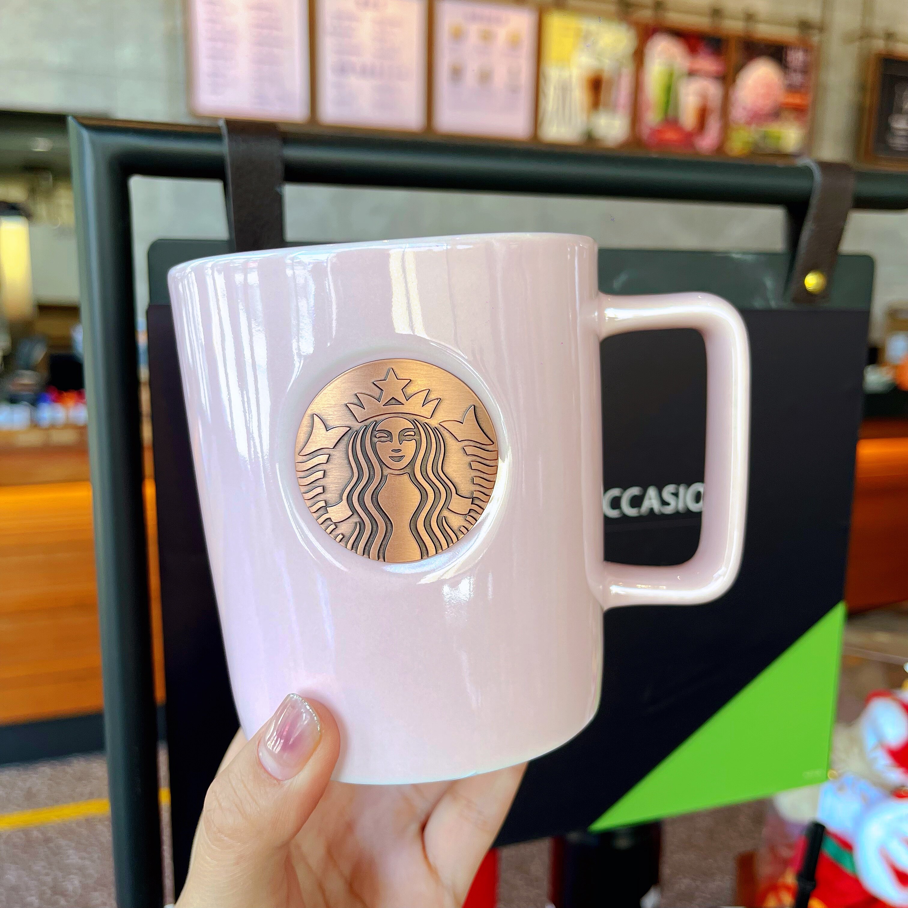 Тайвань starbucks чашка 2022 ретро меди бренд градиент порошок зеленый синий белое молоко Чай кружка пейте много воды Кубок 473 мл 