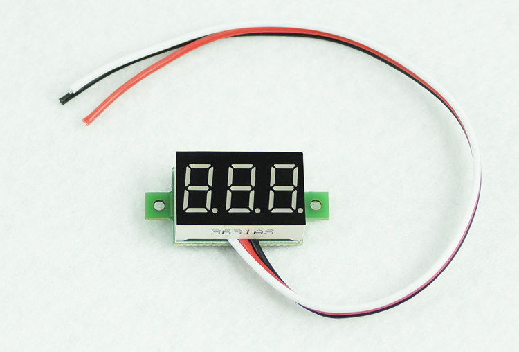 (V20D) 0-36-inch LED three-wire DC DC0-100V digital voltage gauge head