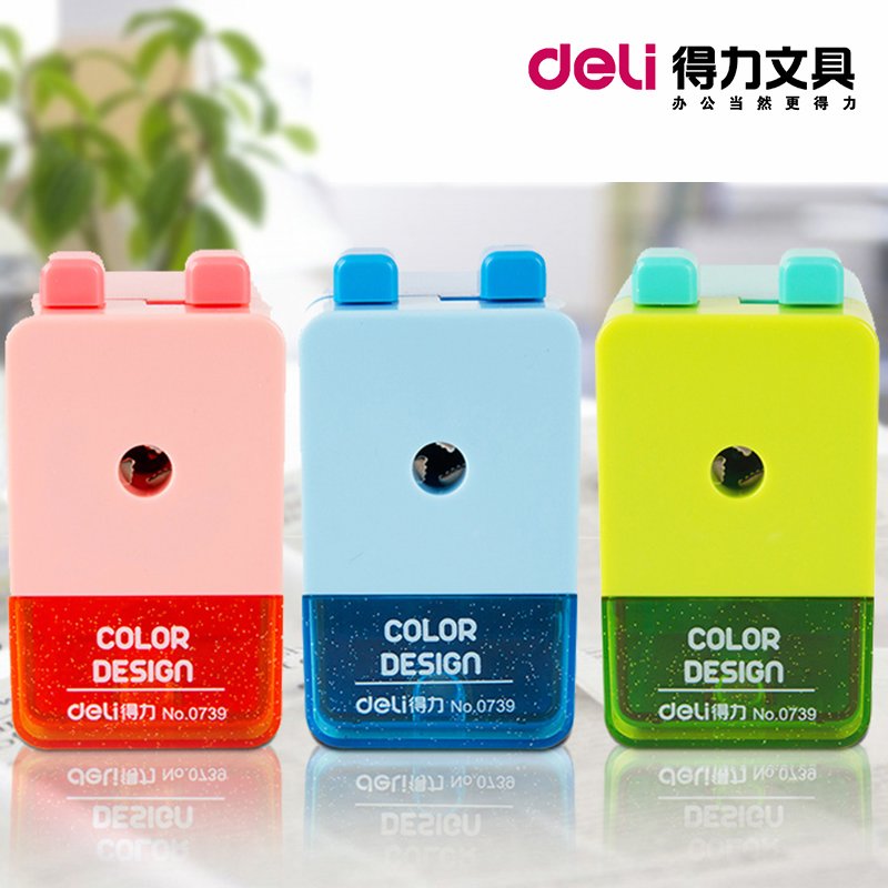 Deli 0739 Hand pencil sharpener Pencil sharpener Pen knife Pencil sharpener Pencil sharpener Learning stationery supplies